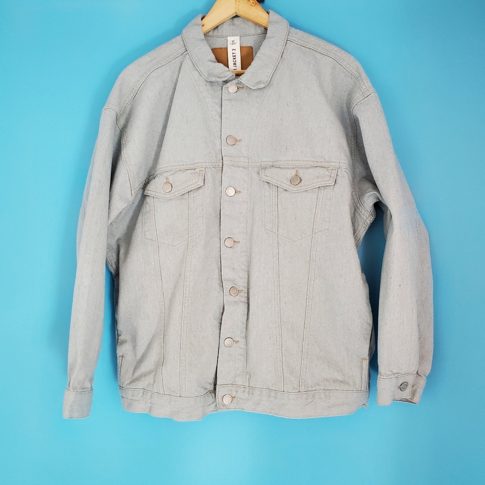 H&M &Denim Jean Jacket Men's Small Uni Jacket 2 Light Wash